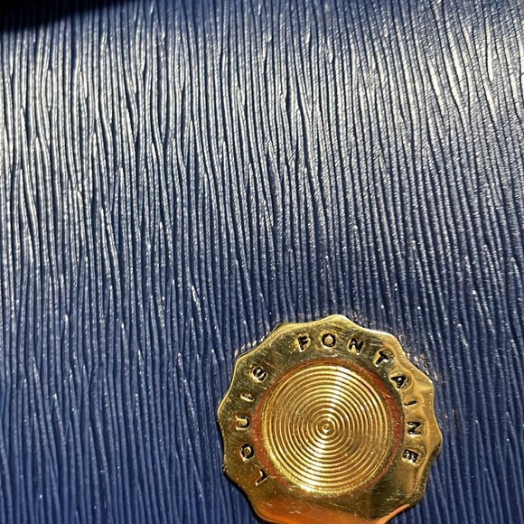 Louis Fontaine Blue Leather Wallet - Picture 5 of 6